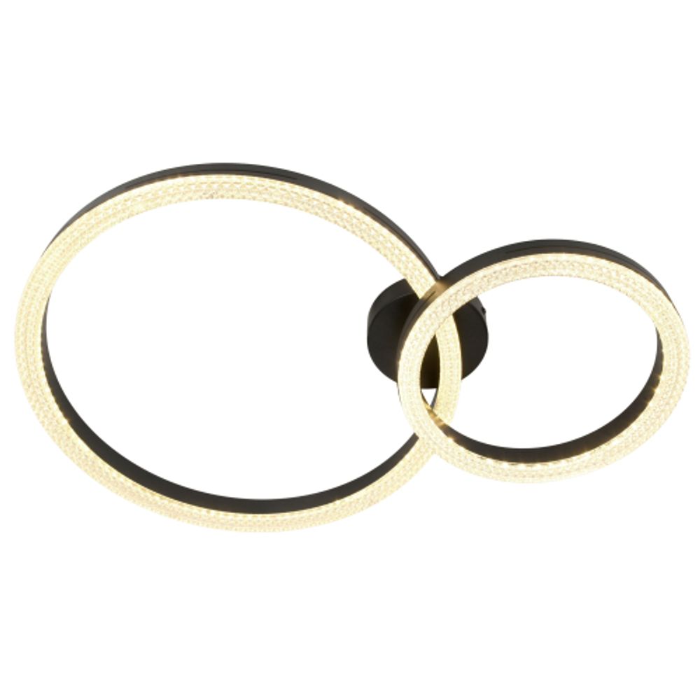 Светильник потолочный светодиодный ЭРА Модерн Bloom CLL-1-78W 3K-6K RC BK с ДУ черный | Светильники SPB-6 с ДУ