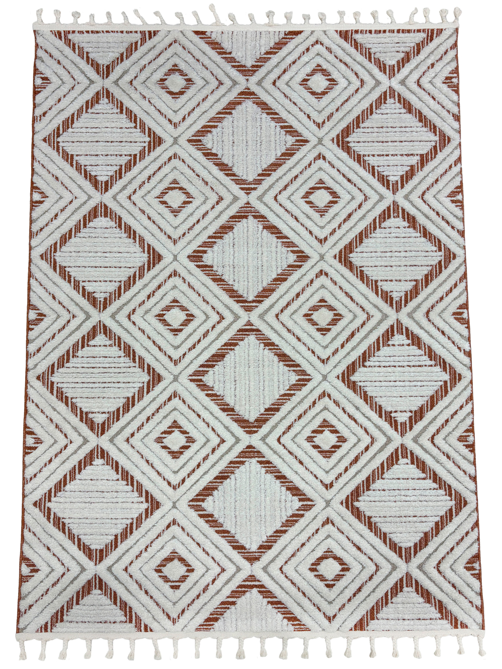 Ковер Vicenza B0142A Cream/Orange Прямоугольник