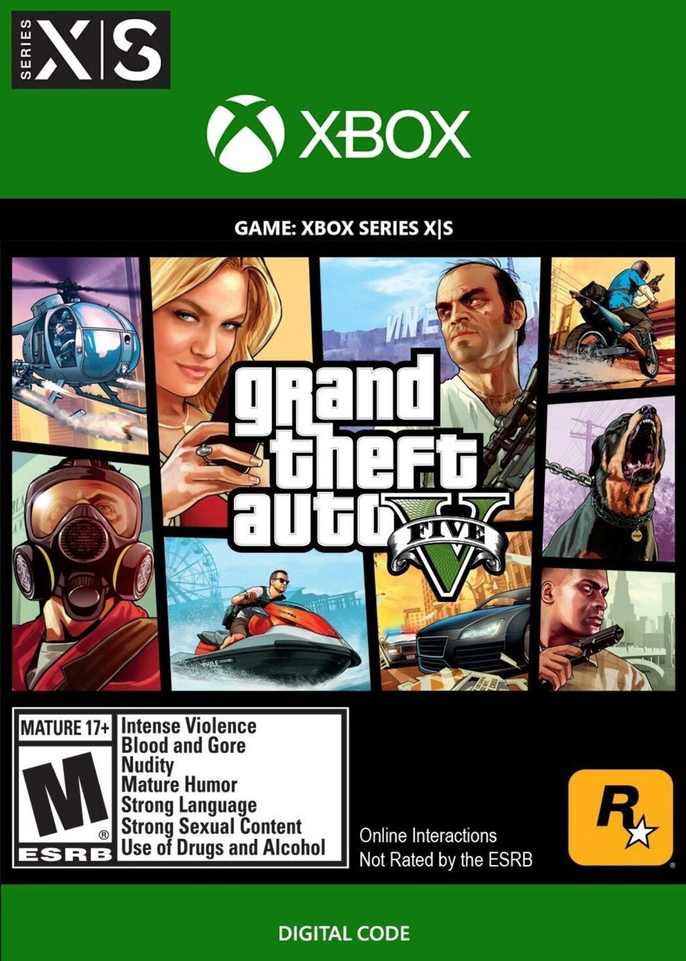 Grand Theft Auto V (GTA 5): Premium Edition (для Xbox One/Series S/X, интерфейс и субтитры на русском языке) [Цифровой код доступа]
