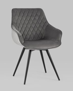 Стул вращающийся Сеул велюр темно-серый