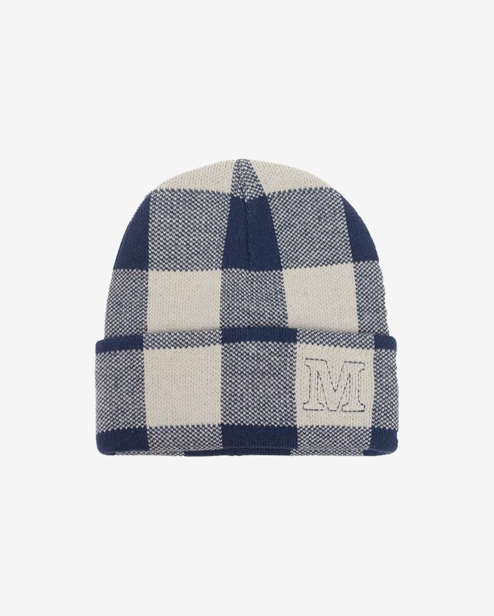 Шапка Magamaev M beanie белая / темно-синяя