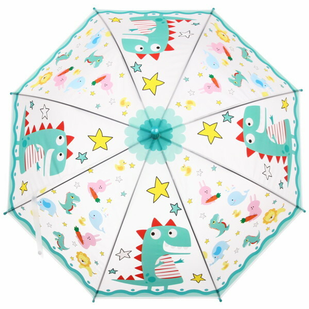 Зонт детский полуавтомат «Ultramarine- Веселые зверята», 8 спиц, d-86, в сложе. виде 65см