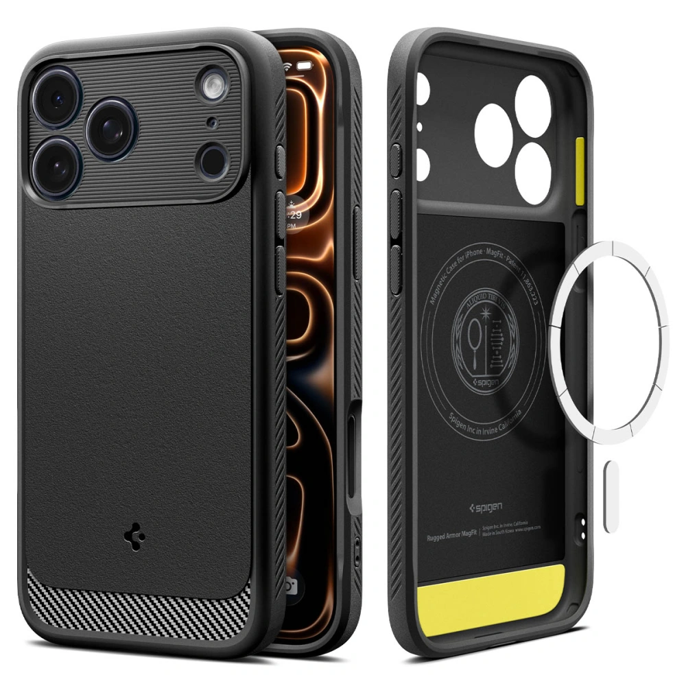 Чехол Spigen Rugged Armor Magsafe для iPhone 17 Pro черный