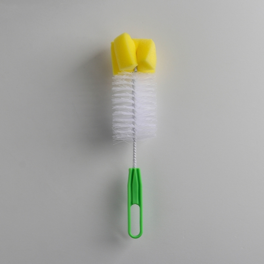 1267102 Ёршик для посуды с губкой, 21×5 см, цвет МИКС