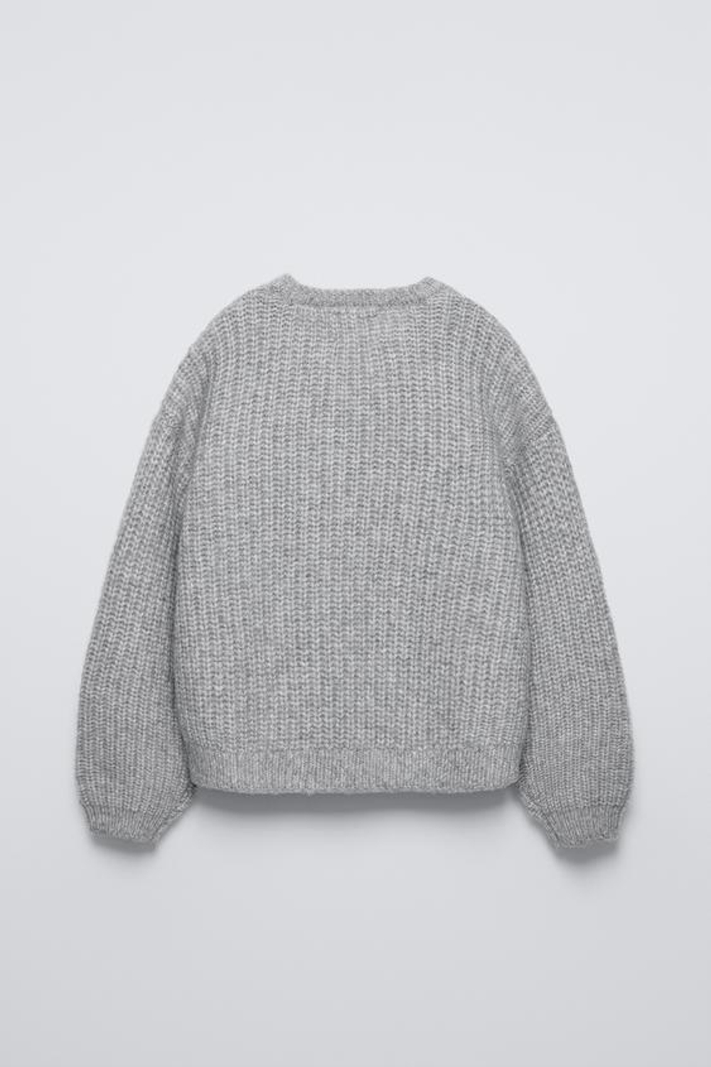 ZARA КАРДИГАН С ПУГОВИЦАМИ И СТРАЗАМИ, ЖЕМЧУЖНО-СЕРЫЙ