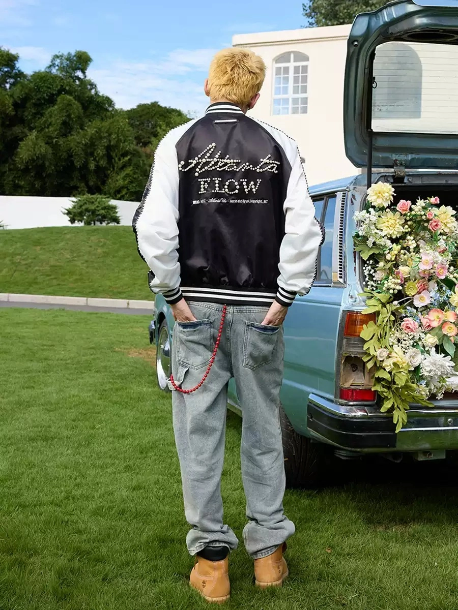 Бомбер HARSHandCRUEL "Atlanta Flow" Track Varsity Jacket