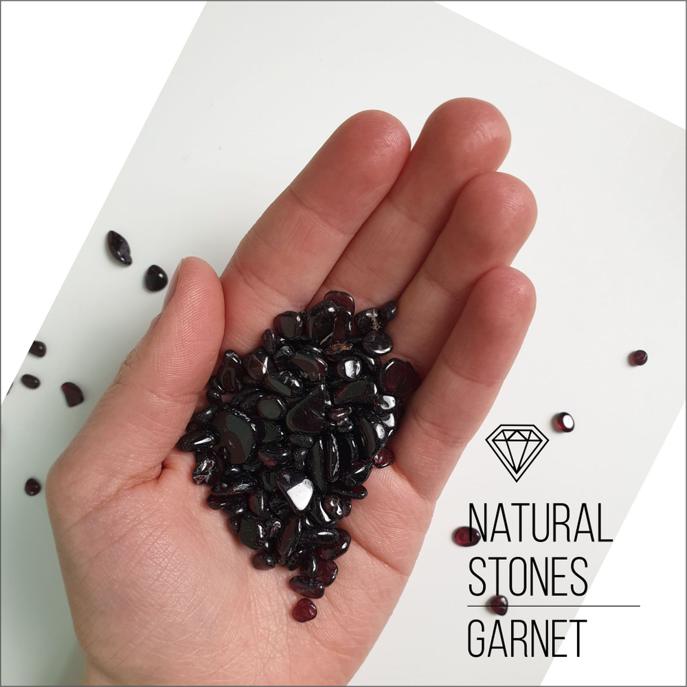 Натуральный Гранат, Garnet, 5-10 мм, 100гр