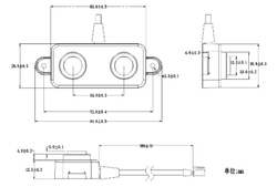Ультразвуковой дальномер DYP-A02/PWM/IP67