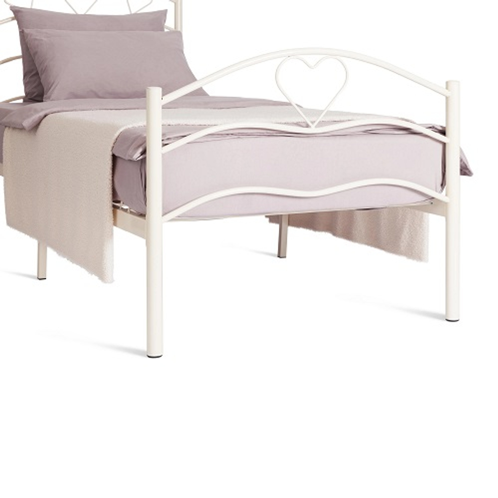 Кровать Roxie/Рокси 90х200см, односпальная кровать, белый