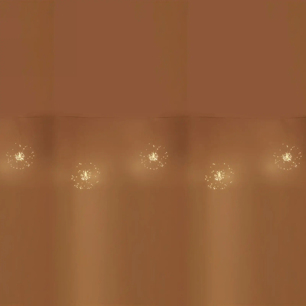 Гирлянда для дома БАХРОМА «Сфера» ш3м*в0,4/0,6м 500 ламп LED, 8 режимов, IP-40, Теплый белый