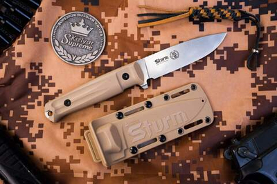 🏆Тактический нож Sturm AUS-10Co (Cryo) StoneWash G10