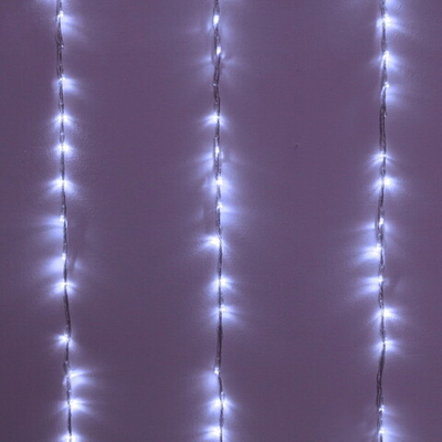 Гирлянда для дома ЗАНАВЕС «Водопад Созвездие» ш2м* в3м 624 лампы LED, прозрачн. пров, IP-40. Белый