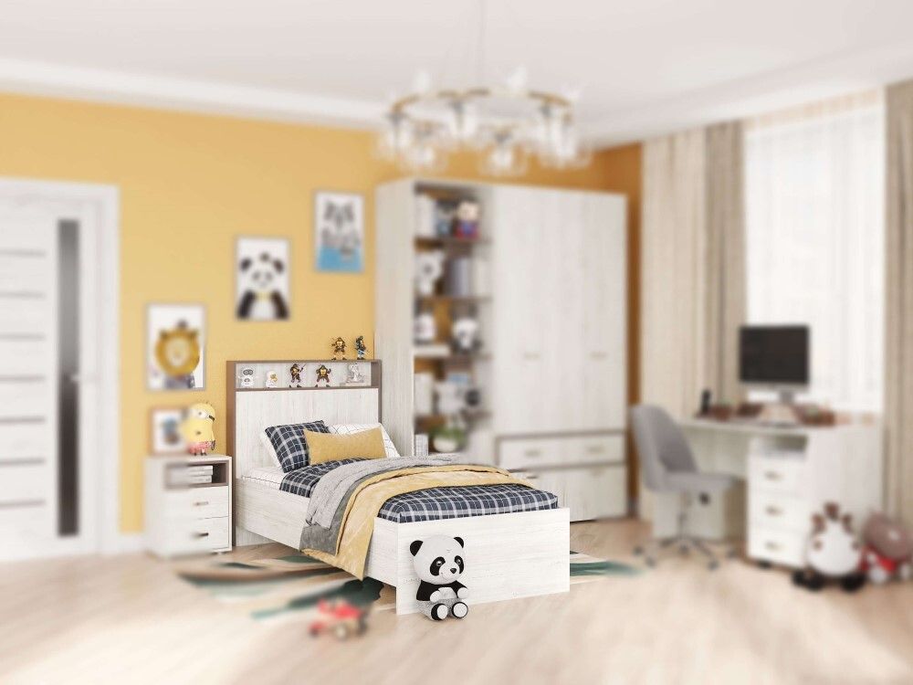 Кровать "Анита" 0,9 (Винтерберг/Рейн бронза), Велес, г.Туймазы