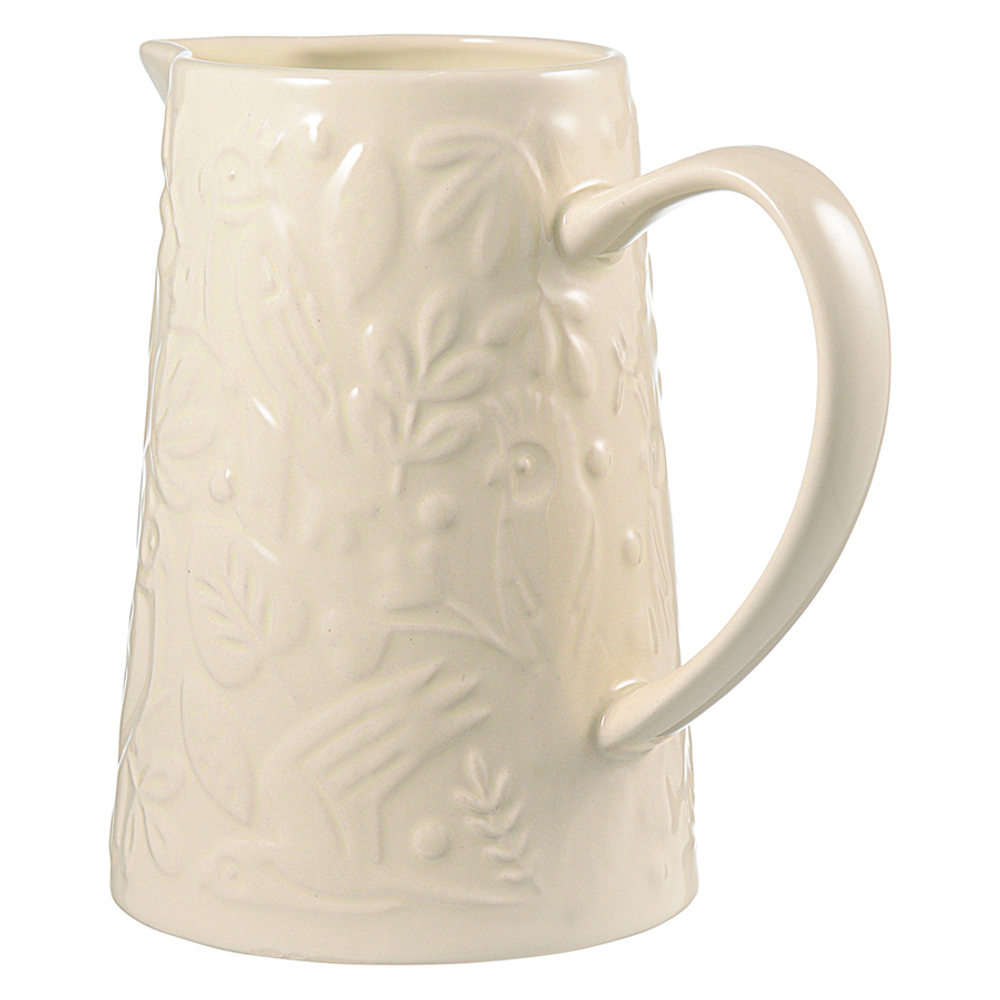 Кувшин birds of paradise, 980 мл, кремовый