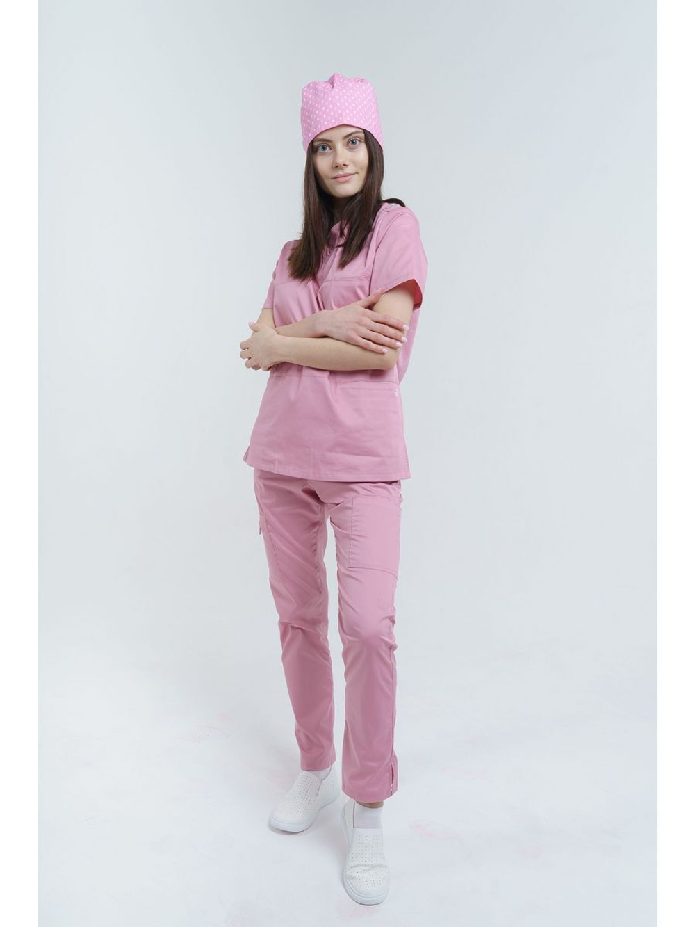 Брюки медицинские женские спецодежда TZ210-PNK
