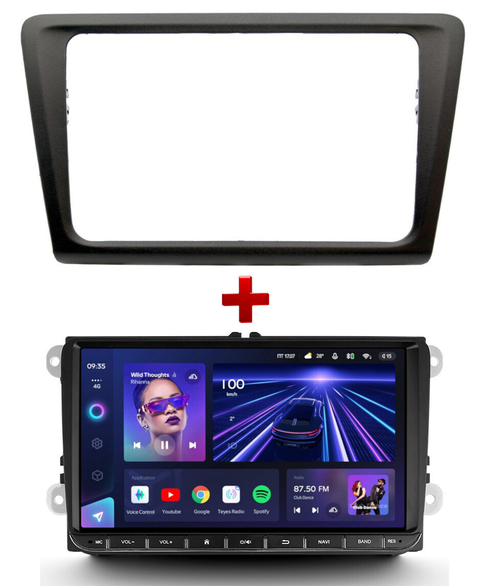 Магнитола для Skoda Rapid 2012-2020 - Teyes CC3L-VW на Android 10, 8-ядер, CarPlay, 4G SIM-слот, 4/32 ГБ