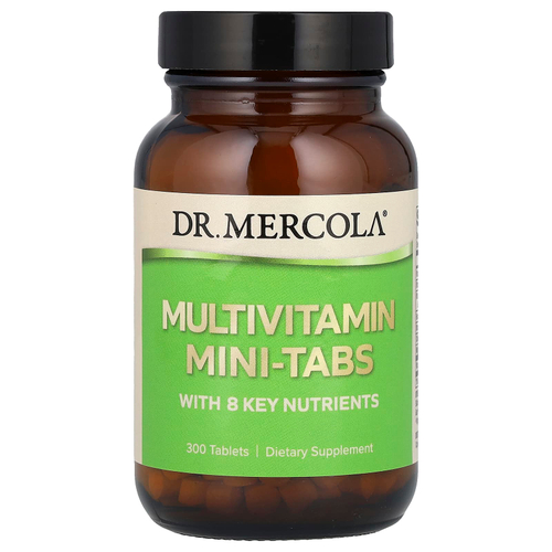 Dr. Mercola, Мультивитаминные мини-таблетки, 300 таблеток