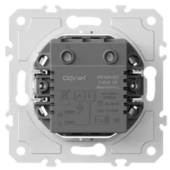 Donel Светорегулятор поворотный без возможности доп.управления, Triac, LED 100W, акт.нагрузка 300W, серия DB