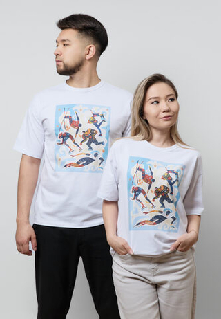 Футболка оверсайз OLYMPIC WINTER WHITE