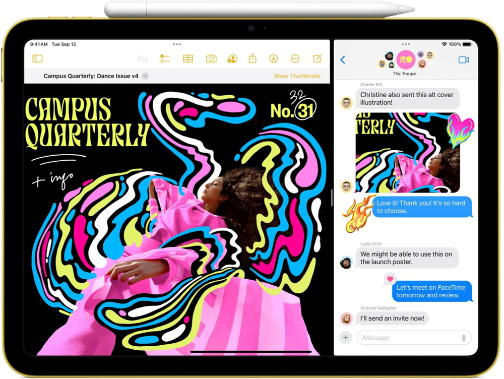 10.9" Планшет Apple iPad 10.9 2022, 64 ГБ, Wi-Fi, iPadOS, синий