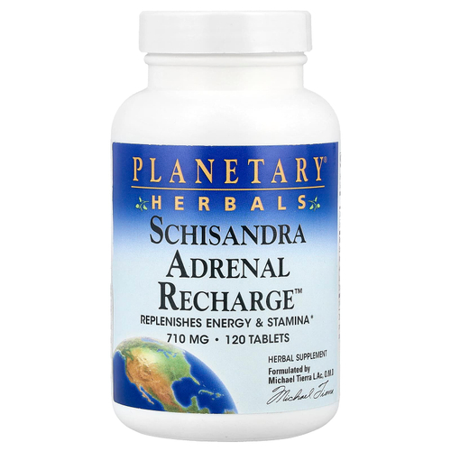 Planetary Herbals, Лимонник Adrenal Recharge ™, 120 таблеток