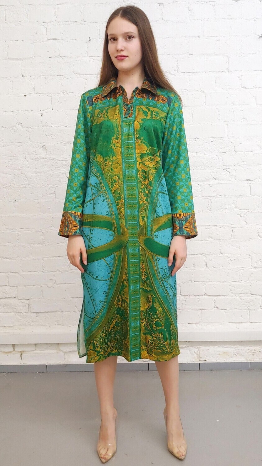 Платье "Небесный атлас", по мотивам иллюстраций из Небесного атласа Андреаса Целлариуса «Гармония Макрокосмоса»