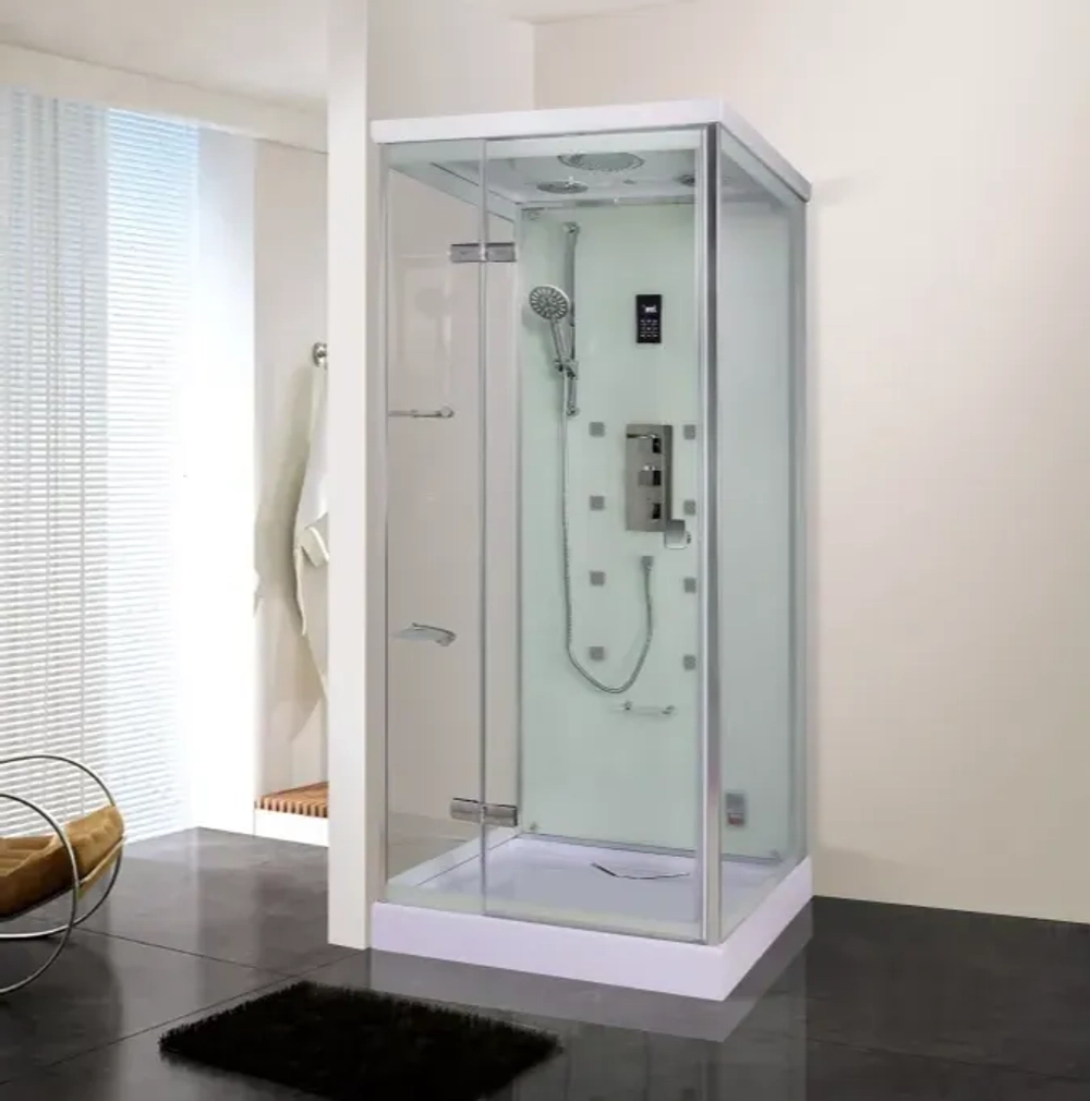 Душевая кабина WeltWasser (ВельтВассер) Maine 90/90 L, с низким поддоном, с электрикой и ГМ, 90x90x220