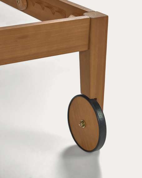 Шезлонг Caterin зеленый, массив эвкалипта