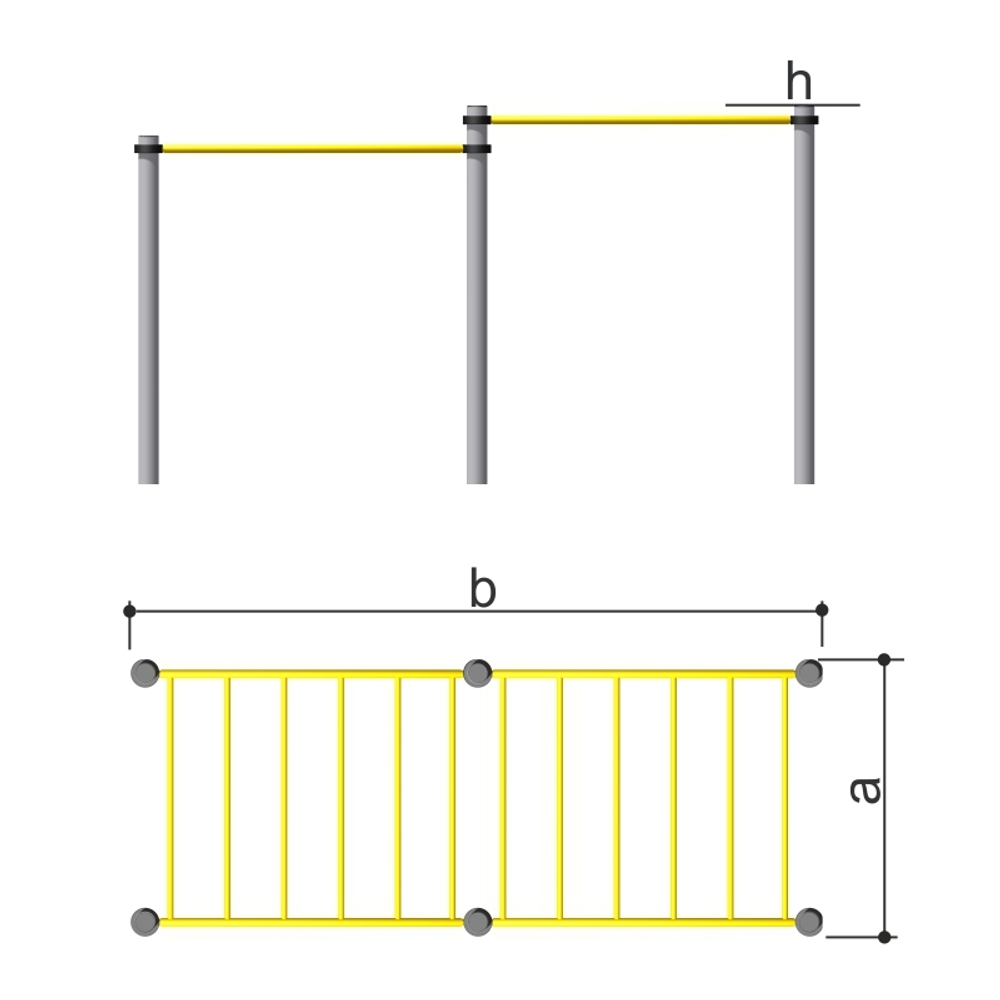 Спортивное оборудование с рукоходами Romana 501.23.01