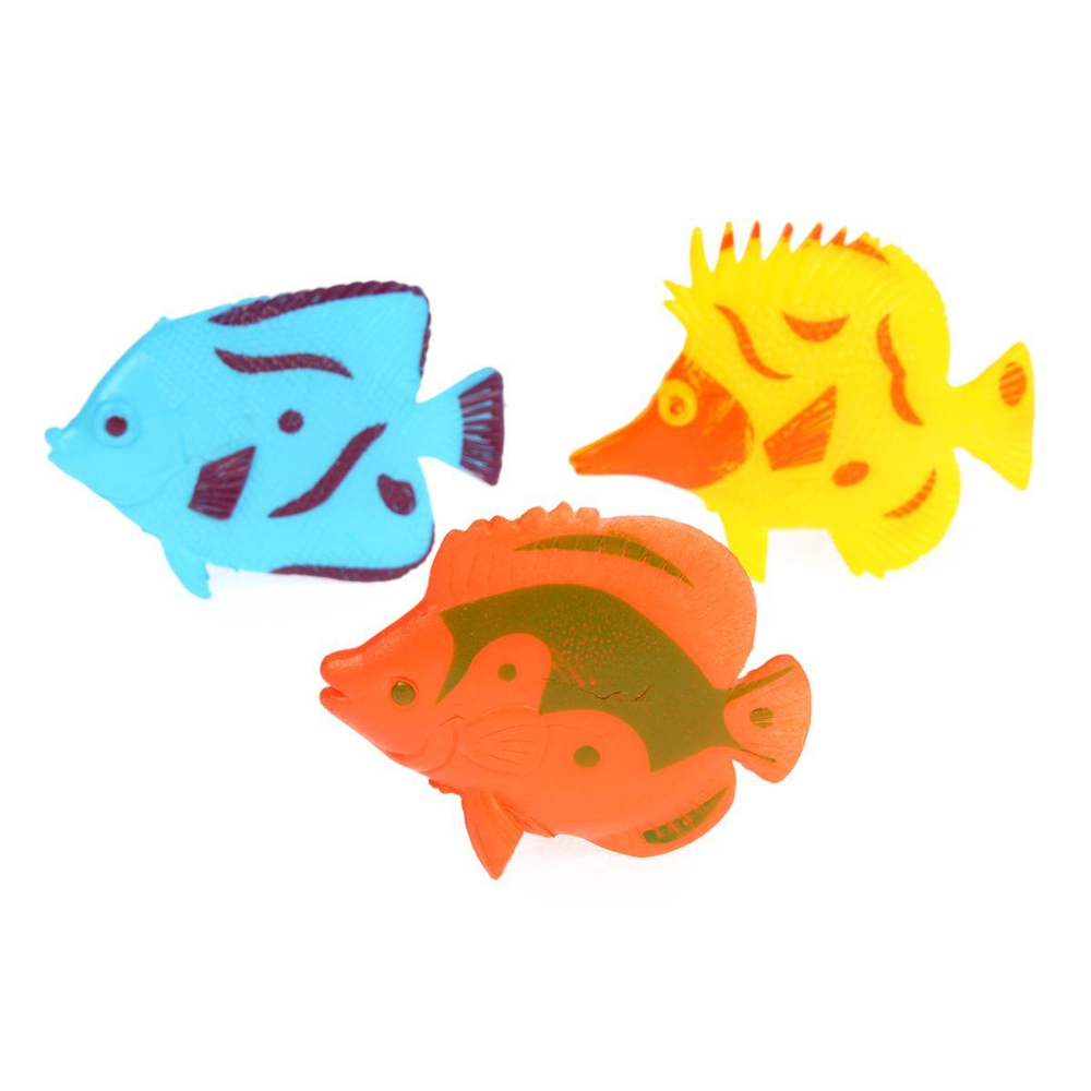 Игрушка пластизоль рифовые рыбки 6,25см 12ассорти набор пакет 832A-2RF (Играем вместе)