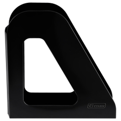 Лоток для бумаг вертикальный ширина 90 мм СТАММ Фаворит черный (351554)