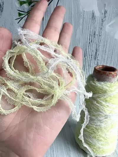 пряжа для вязания травка пушистая сетка