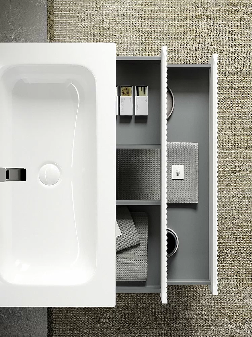 Тумба с раковиной Sancos SNOB R SNR60W 60 Bianco