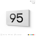 Табличка с номером 95 на дверь квартиры, для офиса, кабинета, аудитории, склада, белая 120х70 мм, Айдентика Технолоджи