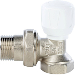 Вентиль ручной регулировки угловой STOUT - 3/4" (ВР/НР-американка, PN10, Tmax 120°C)