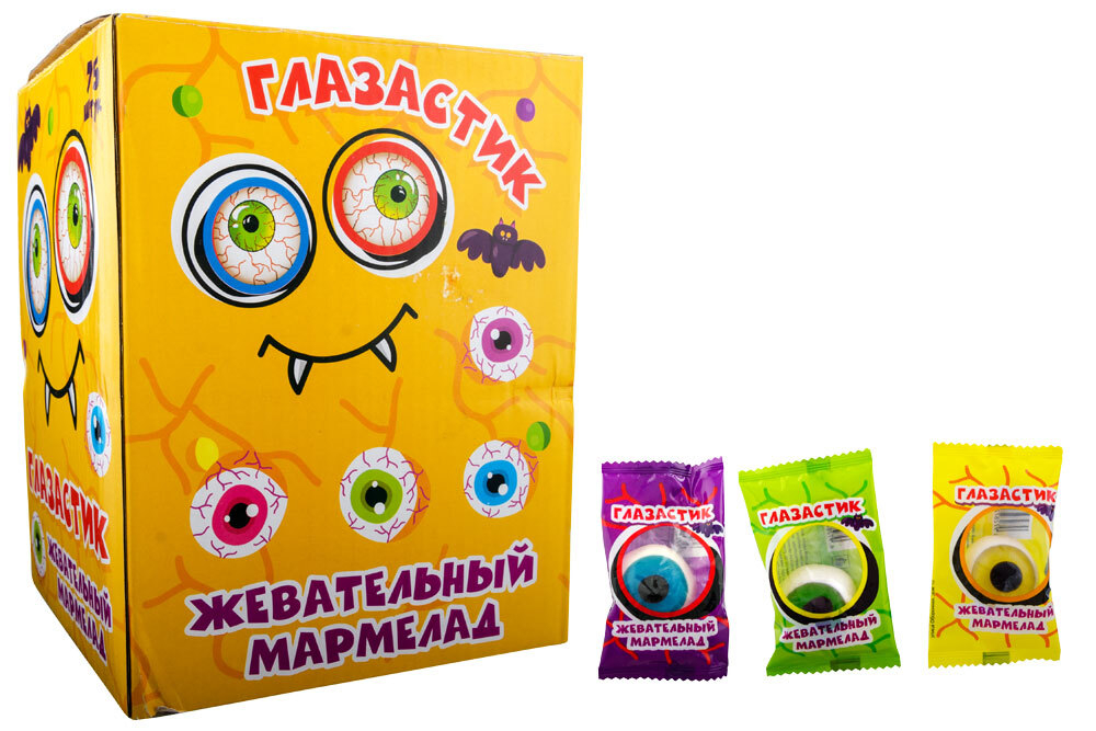 Марм. жев. "Глазастик" 8*75шт 7г