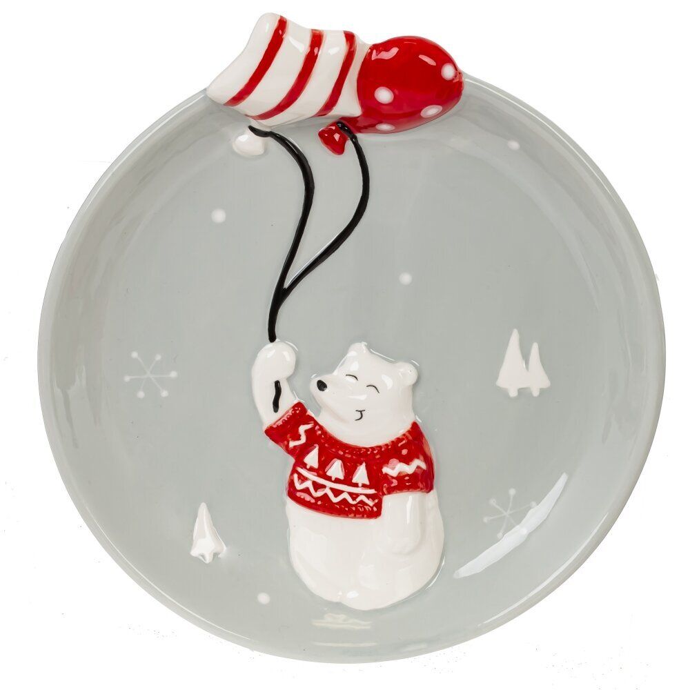 GAEM Тарелка "Белый медведь", L18 W17 H4 см