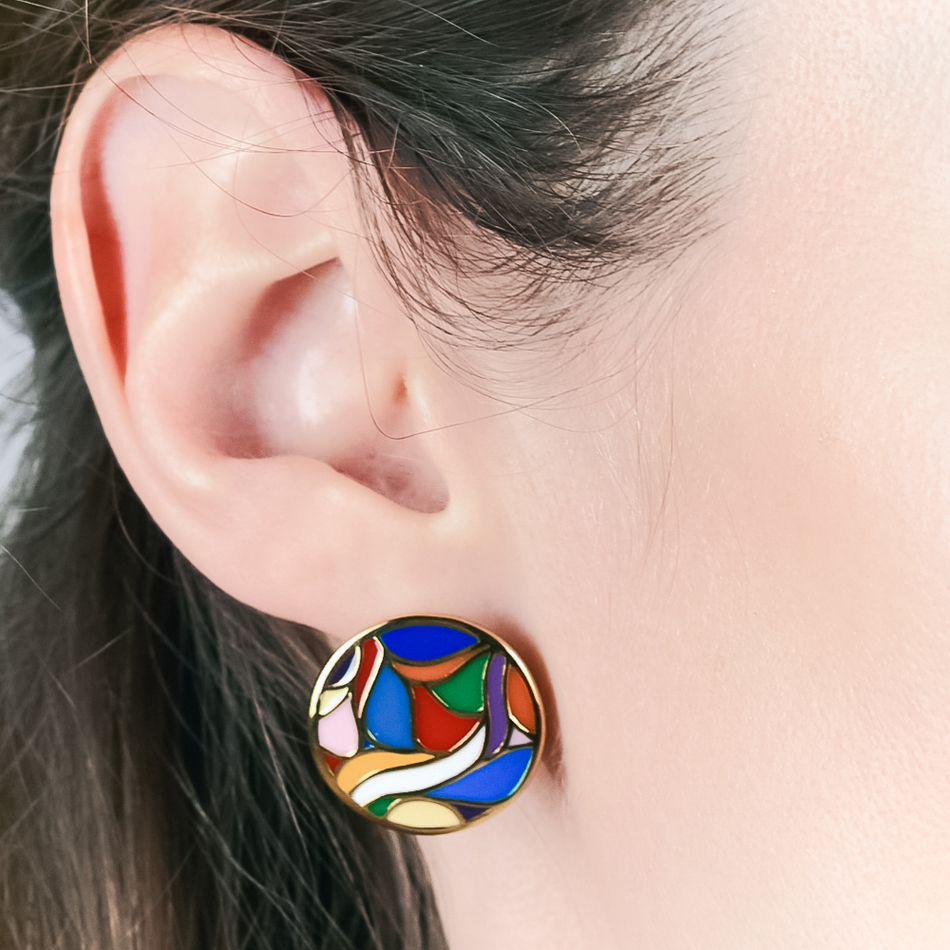 Серьги пусеты Fiore Luna AE13601-15