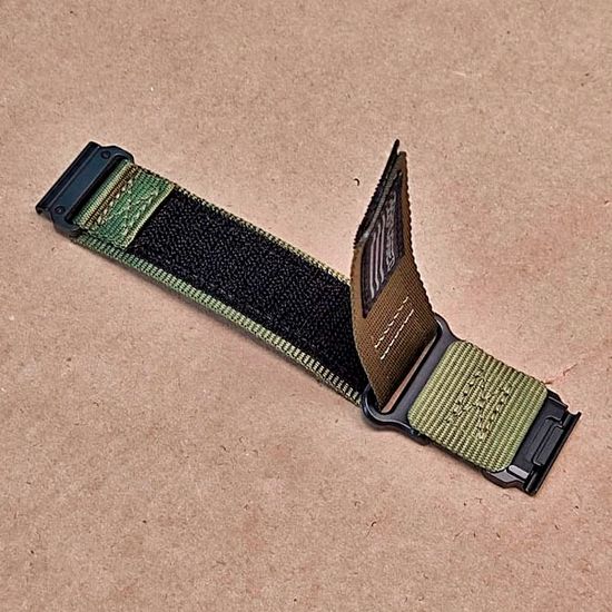 Нейлоновый ремешок Hemsut Rugged 26 мм для Garmin Fenix 7x 6x 5x, Tactix 7 Delta, Enduro 2, Instinct 2X быстросъемный (Хаки)