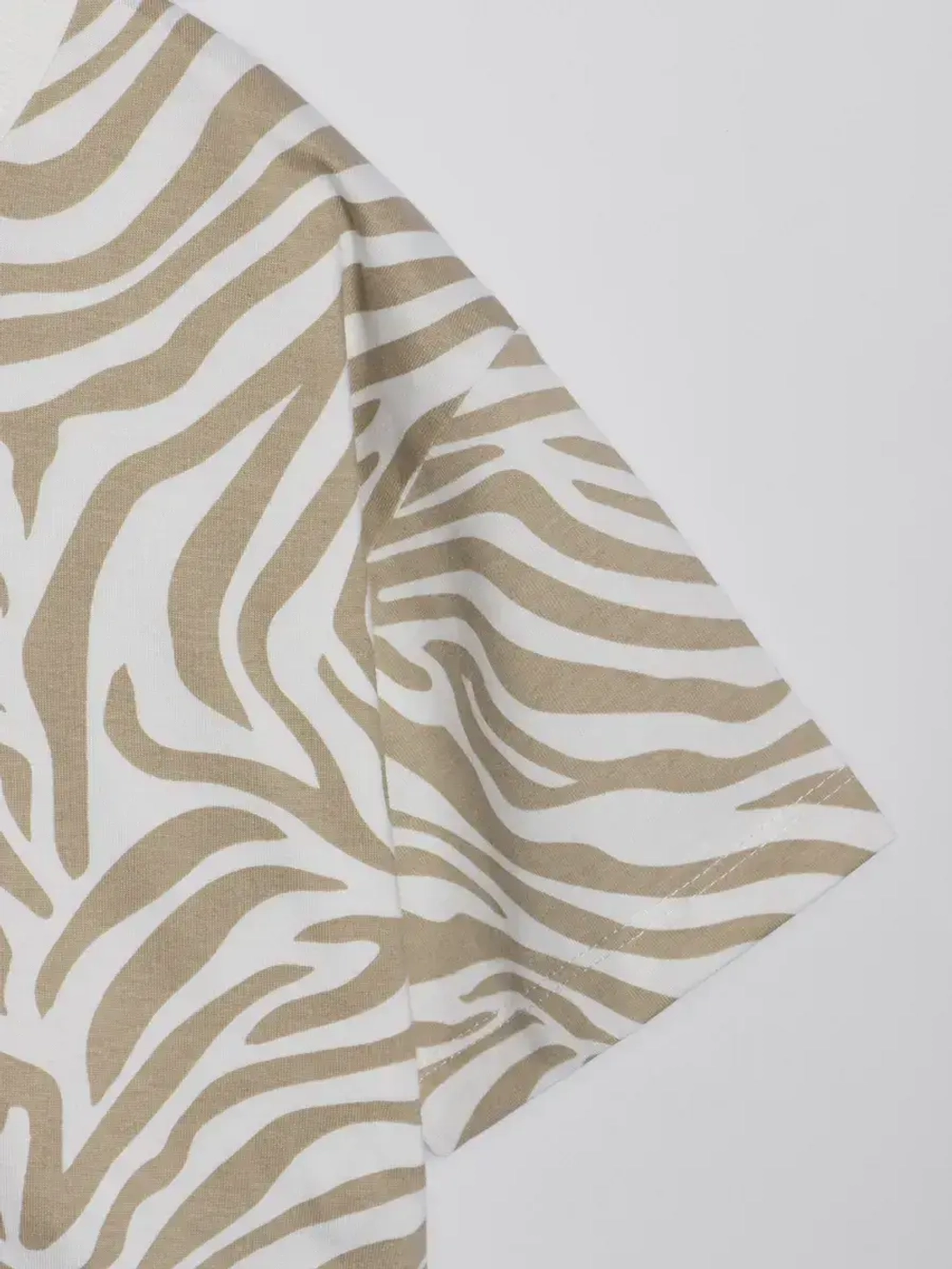 Футболка детская оверсайз укороченная базовая