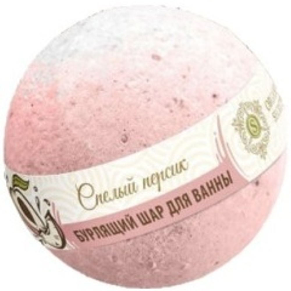 Organic Secrets Шарик для ванны Спелый персик, бурлящий, 130 гр