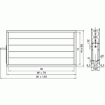 Клапан воздушный с электроприводом GRUNER DRr 1000x500+361-230-10