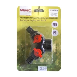 Распределитель двухканальный с кранами/3/4''внутренняя резьба WMC TOOLS WMC-TG7207019