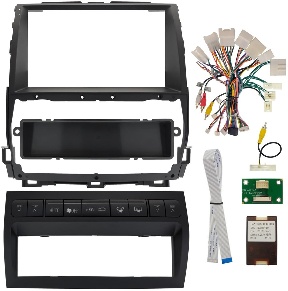 Магнитола для Lexus GX470 J120, Toyota Land Cruiser Prado 120 (любая комплектация, рамка тип 3) - Teyes CC3 на Android 10, QLED, ТОП процессор, 4Гб+32Гб, CarPlay, 4G SIM-слот