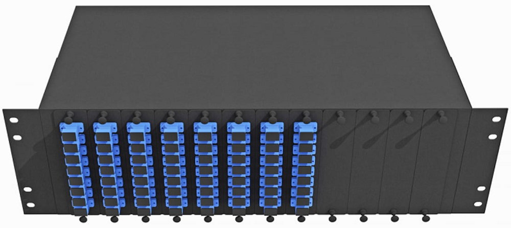 Кросс оптический стоечный  TopLAN КРС-Top-3U-64SC/U-OS2-BK