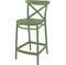 Полубарный стул Cross 65 см, зеленый