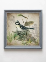 Картины на стену интерьерная на холсте 4 шт, 23*23 см