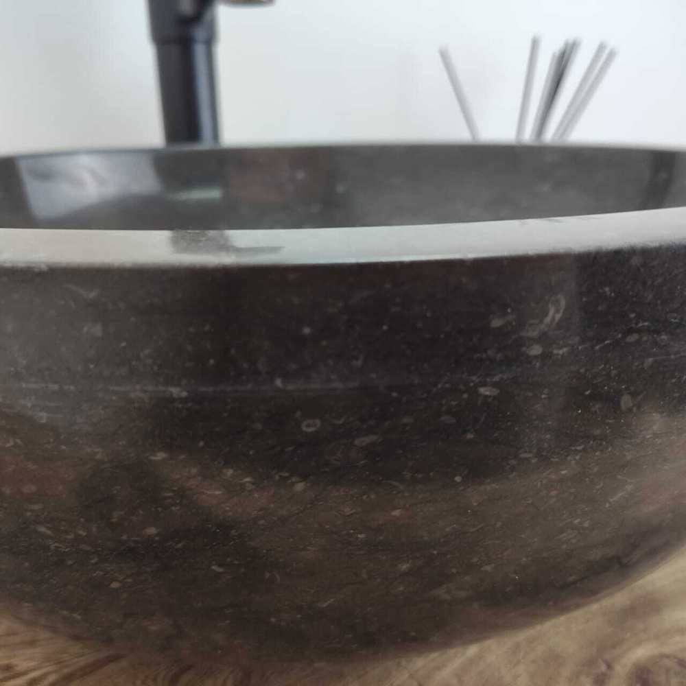 Раковина из мрамора Bowl Black Medium BM-60799 45*45*17