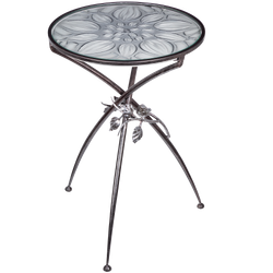Столик декоративный Зарнички Санфлауэр Айс Античное серебро