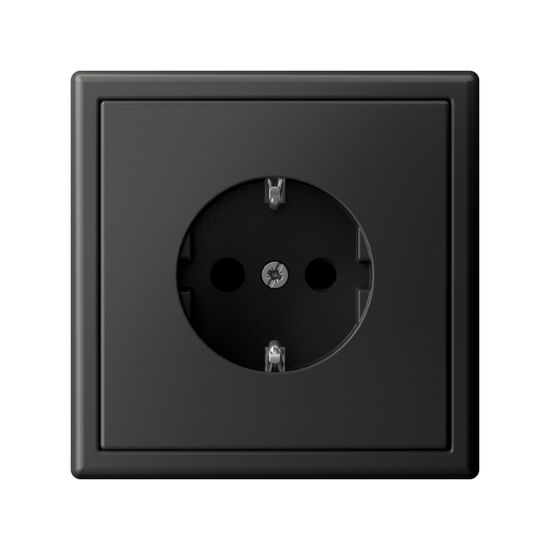 Розетка ArtGallery 16А с заземл. со шторками быстрозажим. клем. механизм базальт SE GAL001445S